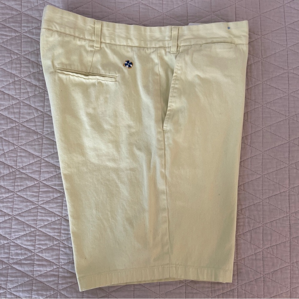 CASTAWAY NANTUCKET ISLAND CISCO SHORT STRETCH TWILL NEON YELLOW Size 38 $89.50 - Picture 4 of 8